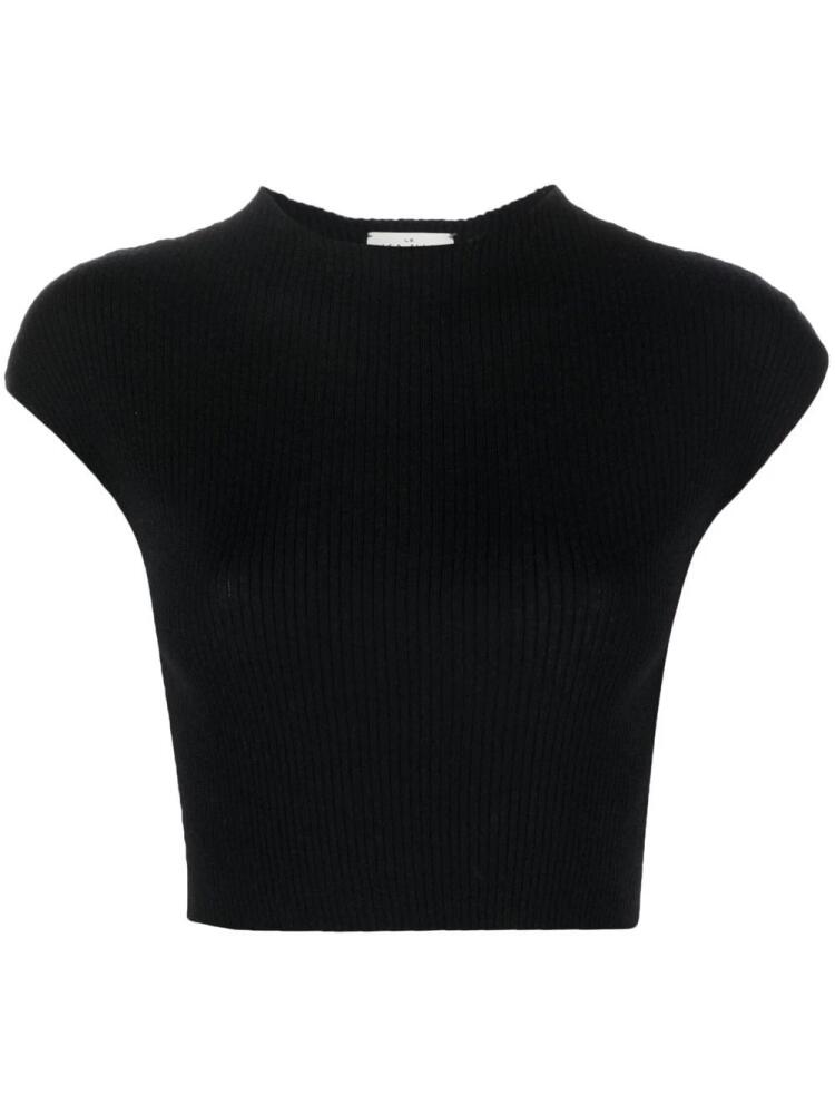 Le Kasha Greece ribbed-knit top - Black Cover