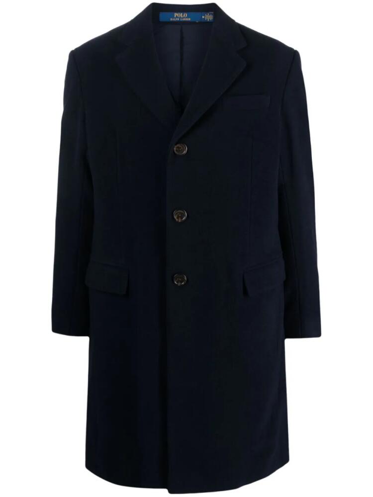 Polo Ralph Lauren mid-length single-breasted coat - Blue Cover