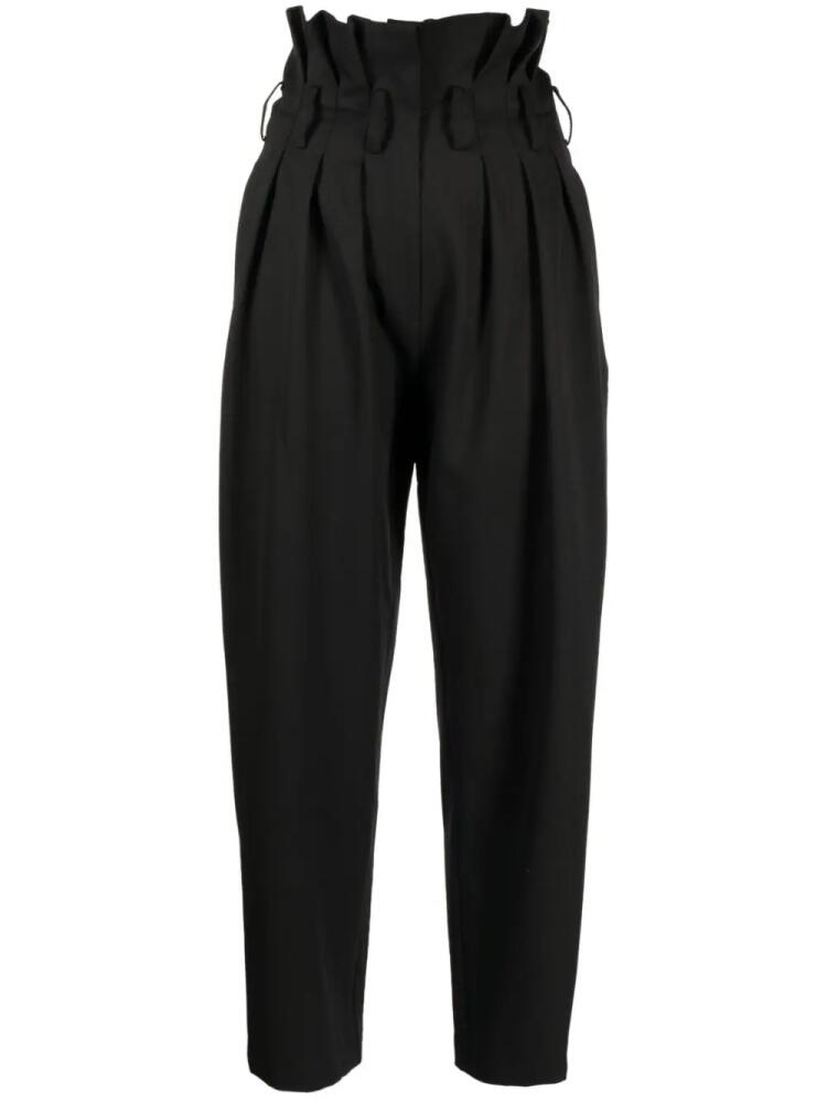 Saiid Kobeisy Double Crepe high waist pants - Black Cover