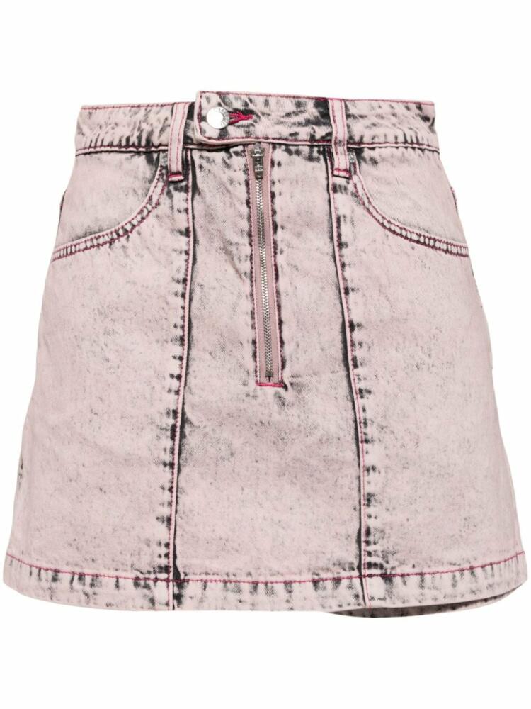 izzue cotton denim shorts - Pink Cover