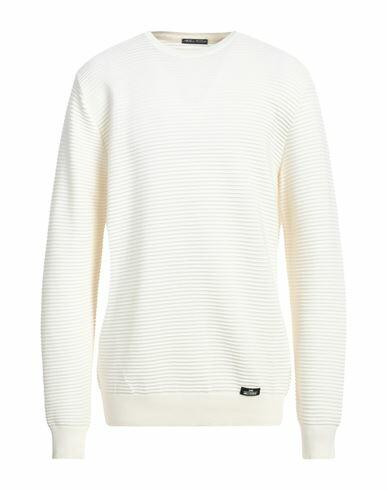 Alessandro Dell'acqua Man Sweater Ivory Merino Wool, Dralon Cover