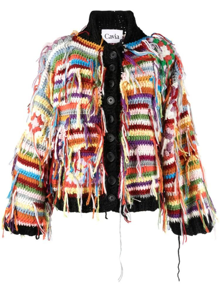 CAVIA Greg chunky-knit cardigan - Multicolour Cover