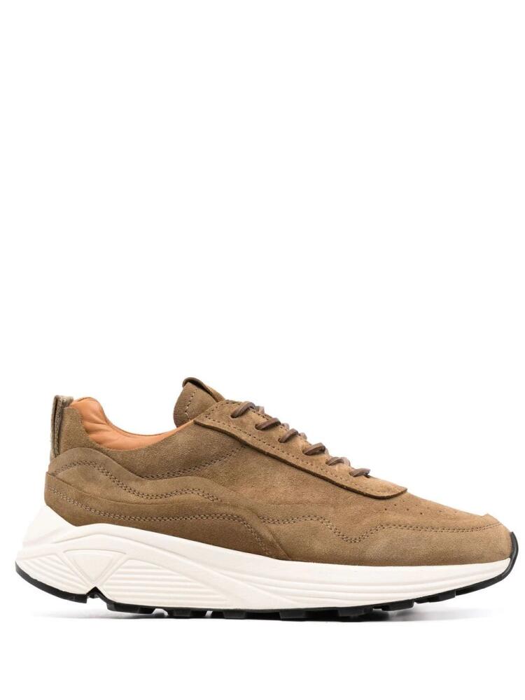 Buttero colour-block suede trainers - Neutrals Cover