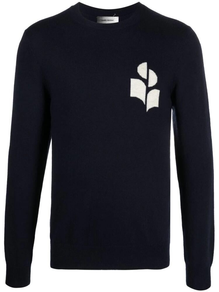 MARANT logo print sweatshirt - Blue Cover