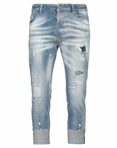 Dsquared2 Man Jeans Blue Cotton, Elastane Cover