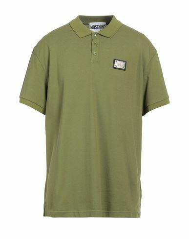 Moschino Man Polo shirt Green Cotton Cover