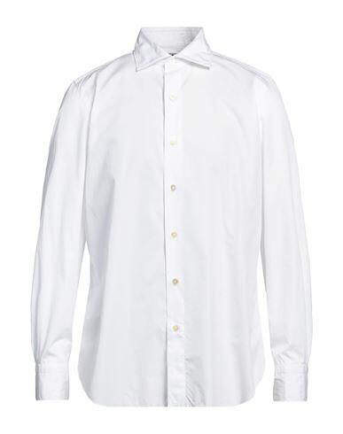 Finamore 1925 Man Shirt White Size 15 ½ Cotton Cover