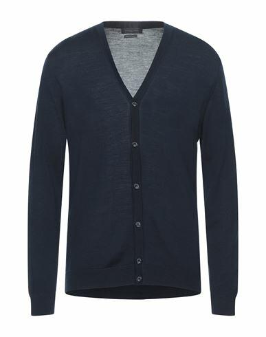 Daniele Fiesoli Man Cardigan Blue Merino Wool Cover