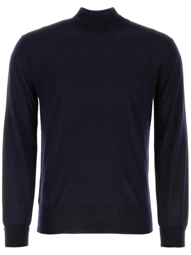 PT Torino high-neck virgin wool jumper - Blue Cover