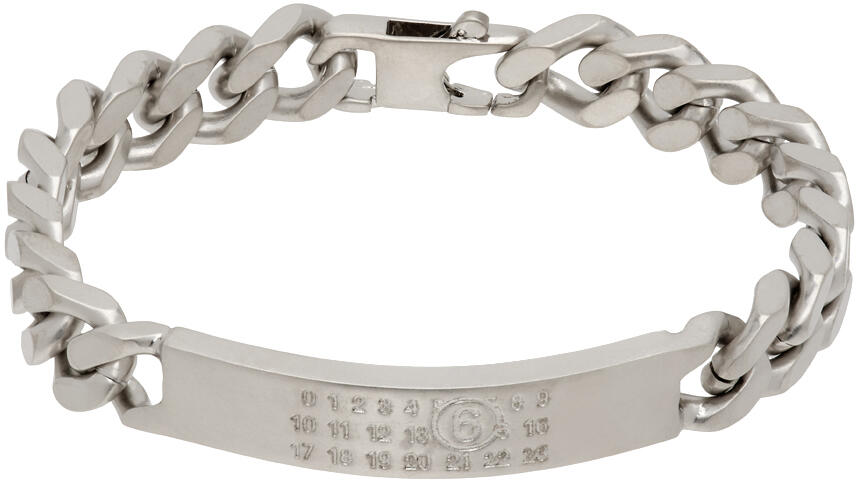 MM6 Maison Margiela Silver Classic Chain Bracelet Cover