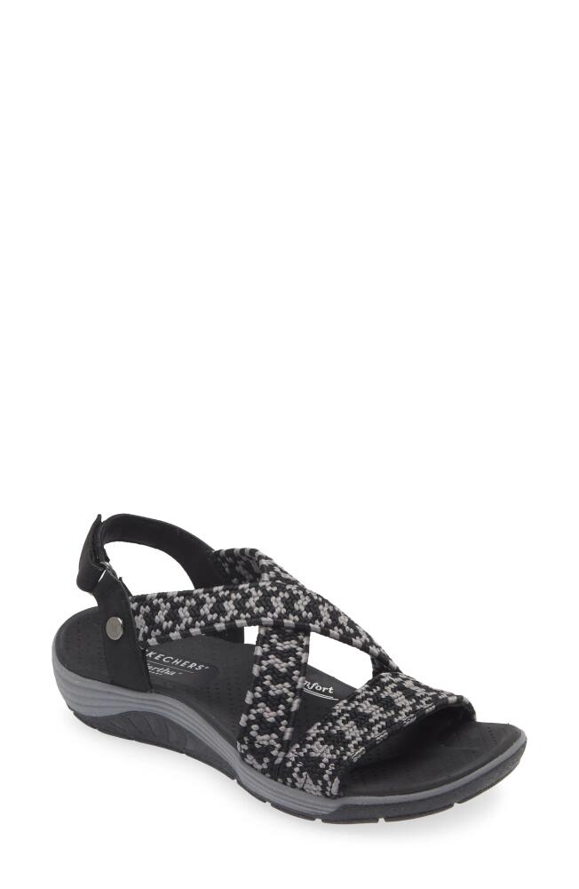 SKECHERS x Martha Stewart Reggae Cup Coastal Trail Sandal in Black/Charcoal Cover