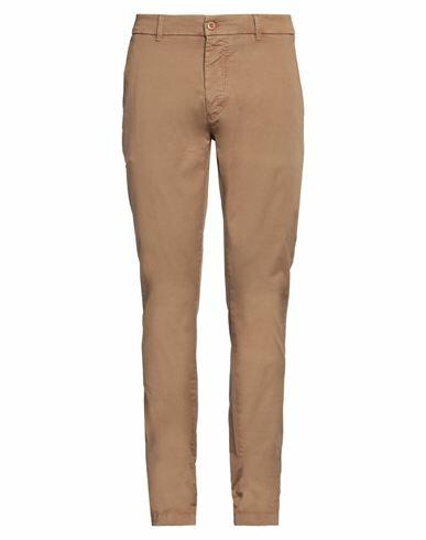 Avignon Man Pants Camel Cotton, Elastane Cover