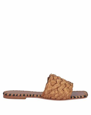 De Siena Woman Sandals Rust Textile fibers Cover