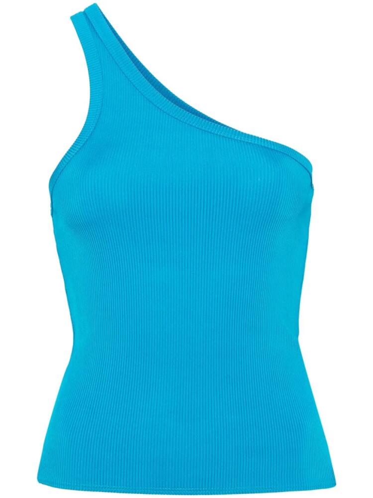 Forte Forte one-shoulder ribbed tank top - Blue Cover