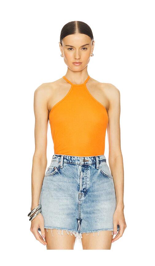 Michael Lauren Agnus High Neck Halter in Orange Cover