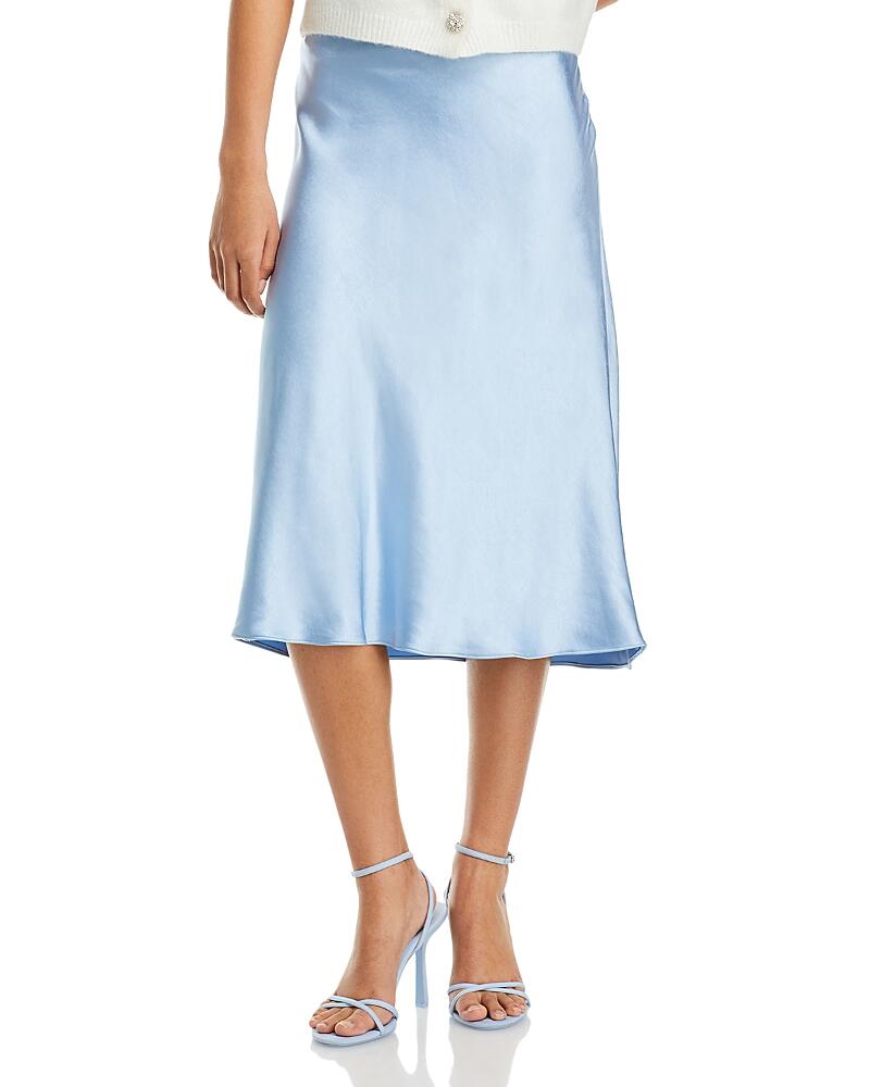 Aqua Midi Slip Skirt - Exclusive Cover