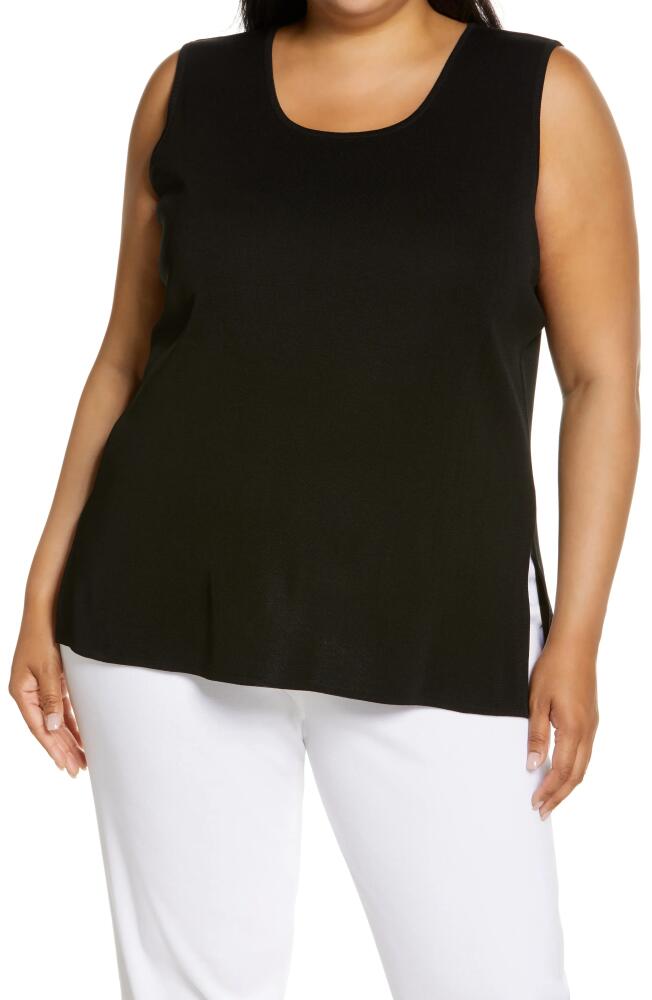 Ming Wang Scoop Neck Tank in Black Cover