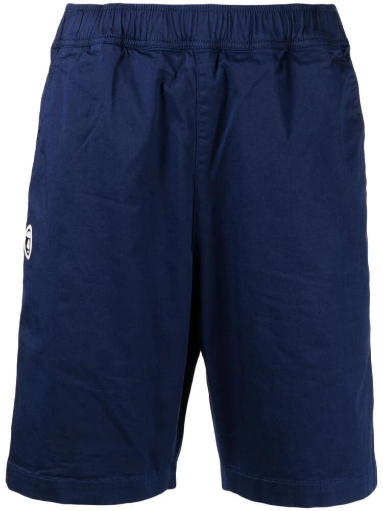 AAPE BY *A BATHING APE® logo-print track shorts - Blue Cover