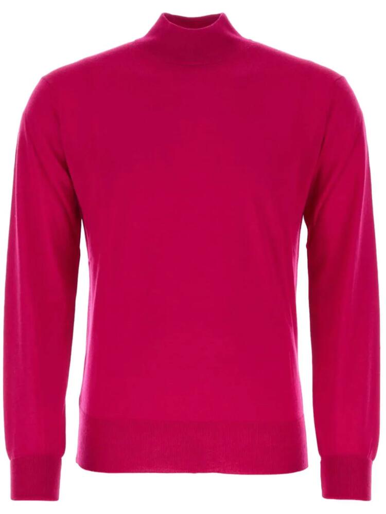 PT Torino ribbed virgin wool sweater - Pink Cover