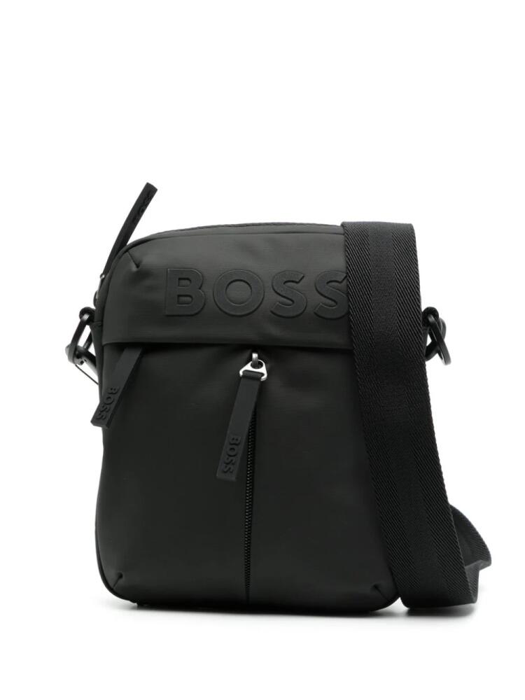 BOSS Stormy logo-embossed crossbody bag - Black Cover