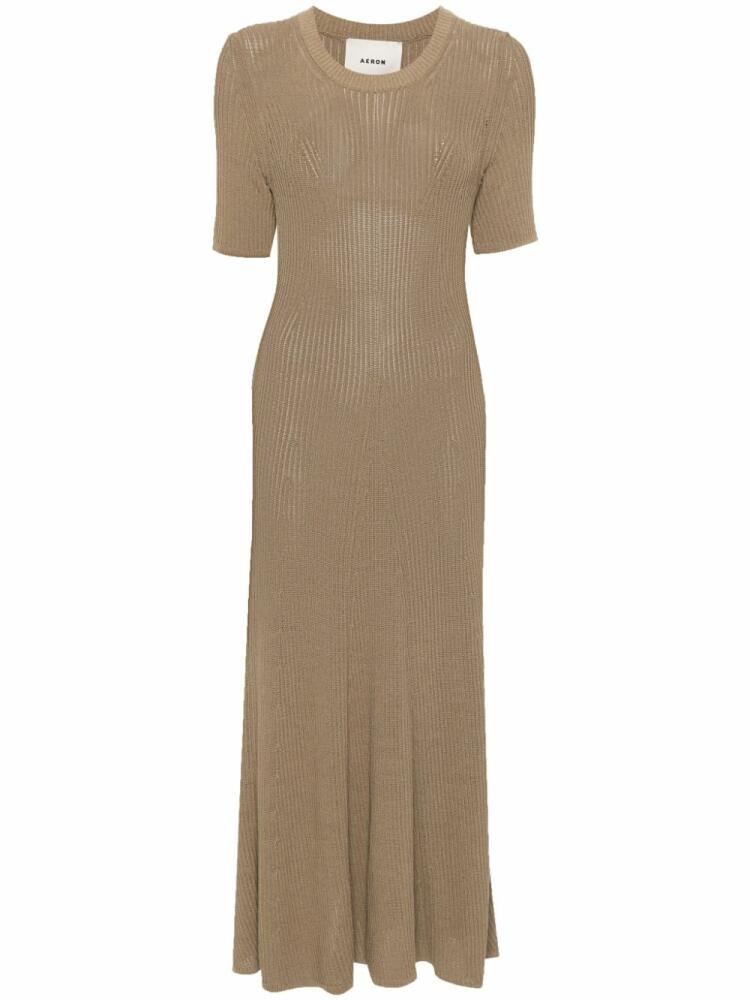 AERON Selkie knitted midi dress - Neutrals Cover