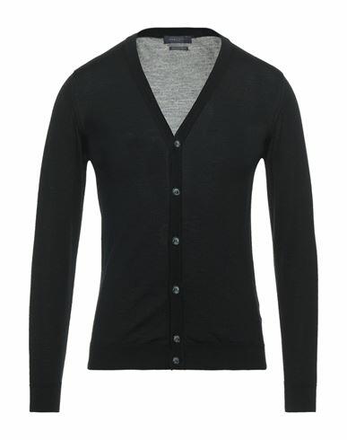 Daniele Fiesoli Man Cardigan Black Merino Wool Cover