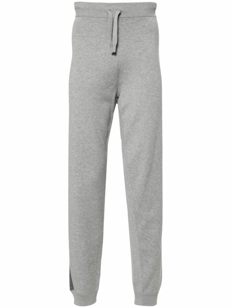 Corneliani striped mid-rise track trousers - Grey Cover