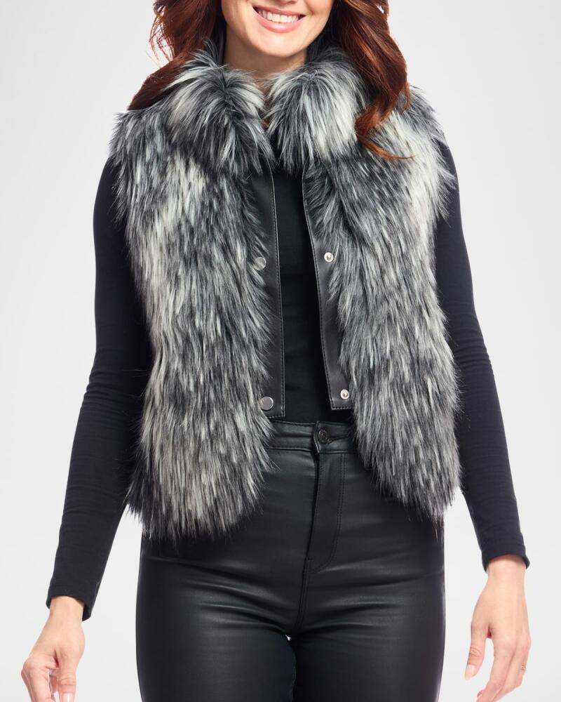 Fabulous Furs Foxy Faux Fur Cropped Vest Cover