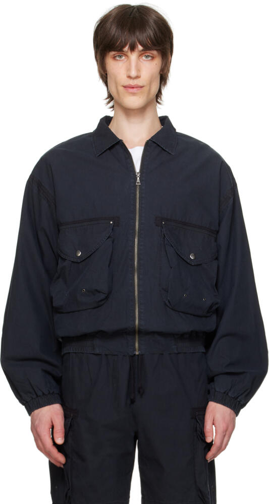 John Elliott Black Garment-Dyed Jacket Cover