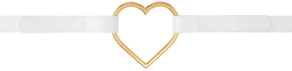 Blumarine White Heart Belt Cover