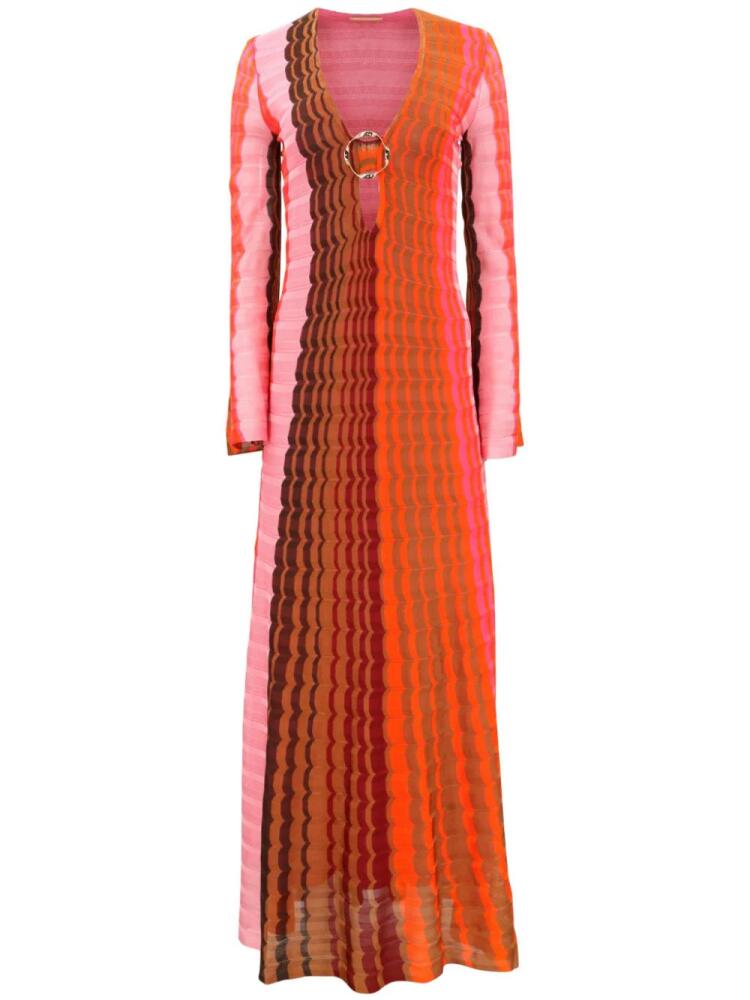 Alexis Vibe V-neck maxi dress - Orange Cover