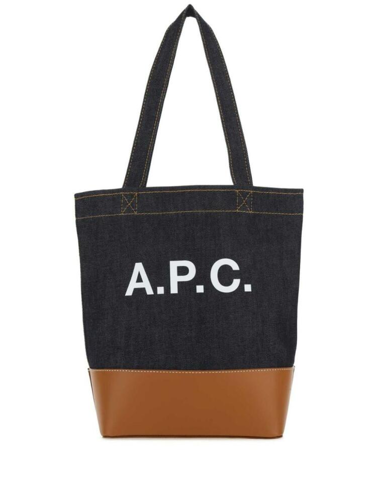 A.P.C. Axelle tote bag - Blue Cover