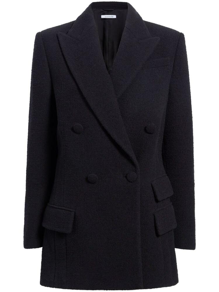 Another Tomorrow double-breasted bouclé blazer - Black Cover