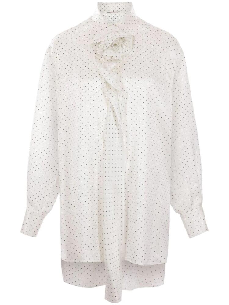 Ermanno Scervino polka-dot print blouse - White Cover