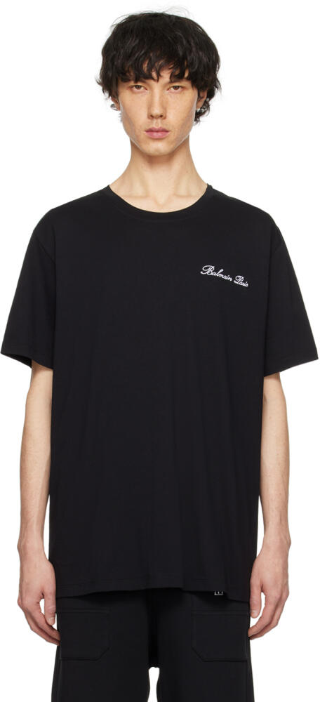 Balmain Black Signature T-Shirt Cover