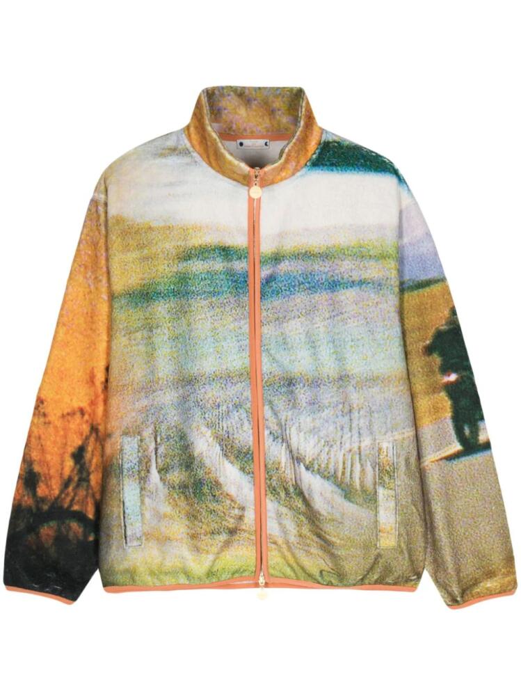 RASSVET Scenario-print fleece jacket - Green Cover