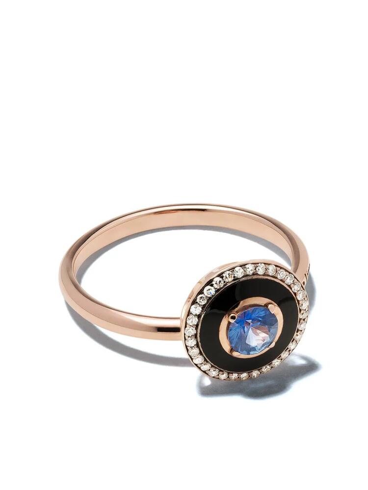 Selim Mouzannar 18kt rose gold sapphire diamond Mina ring - Pink Cover