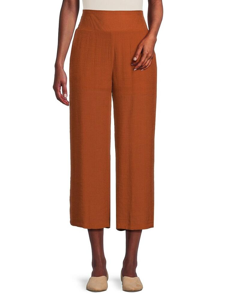 NANETTE nanette lepore Women's Solid Cropped Pants - Gingerbread Cover