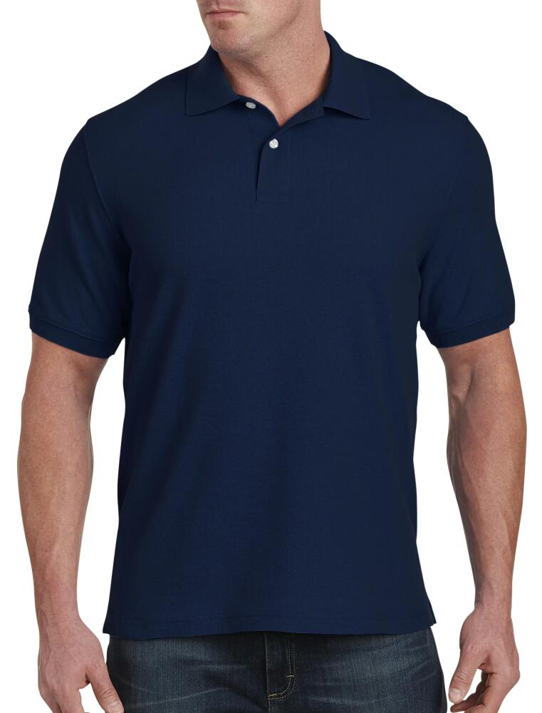 Harbor Bay by DXL Piqué Polo Shirt in Navy Cover