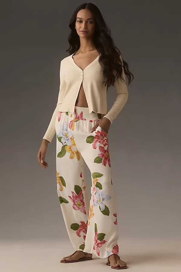 The Saria Smocked Wide-Leg Pants by Maeve Cover