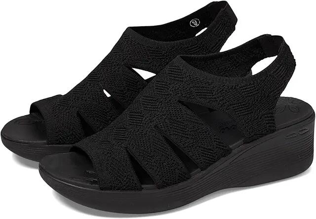 SKECHERS Pier-Lite - Memory Maker (Black/Black) Women's Shoes Cover