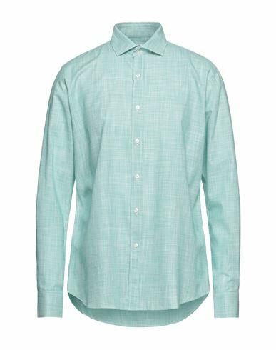 Mr Massimo Rebecchi Man Shirt Green Cotton Cover