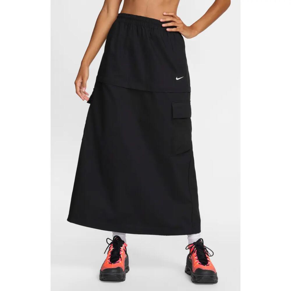 Nike Essential Convertible Cargo Skirt in Black/White Cover