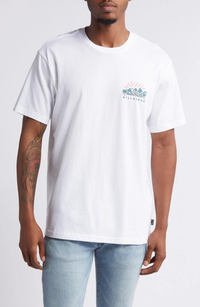 Billabong Shine Organic Cotton Graphic T-Shirt in White Cover