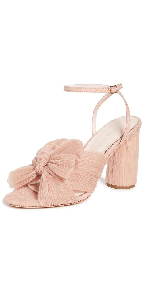 Loeffler Randall Camellia Pleated Bow Heel with Ankle Strap Beauty Cover