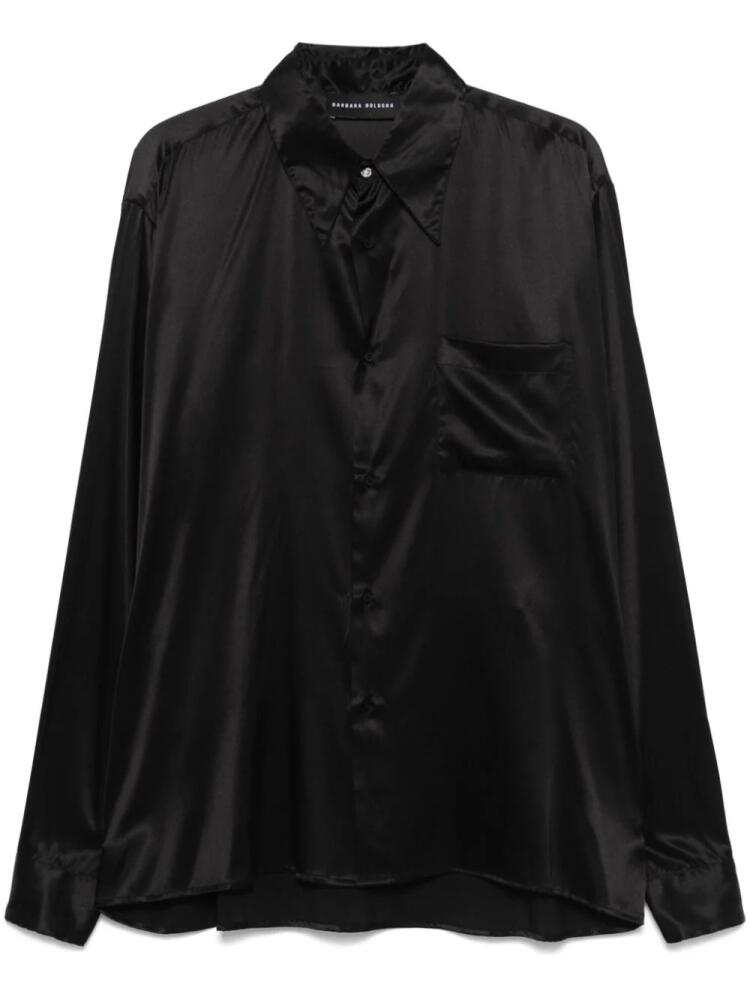 Barbara Bologna satin shirt - Black Cover