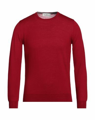 Della Ciana Man Sweater Red Merino Wool Cover