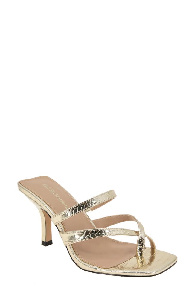 bcbg Mosina Sandal in Platino Snake Cover