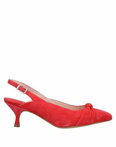 Cafènoir Woman Pumps Red Soft Leather Cover