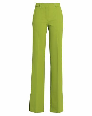 Del Core Woman Pants Green Polyester, Virgin Wool, Elastane, Cotton Cover